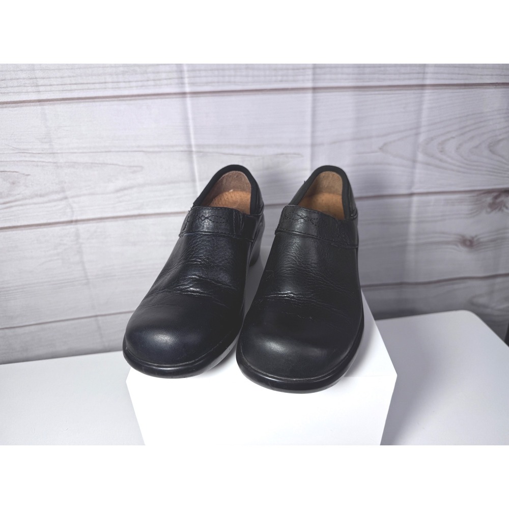Ariat Womens Black Leather Clogs Slip On Comfort Work Shoes Size 6B